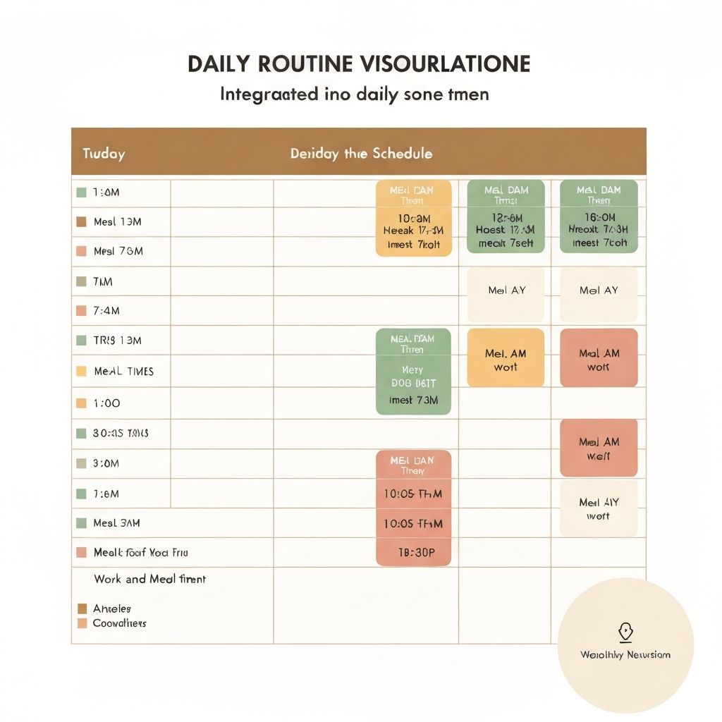 Daily patterns and routines visualization